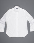 Finamore Gaeta Shirt Lucio Collar Alumo Poplin White