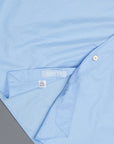 Finamore Gaeta shirt Lucio Collar Alumo poplin Avio blue