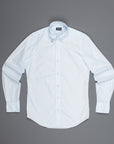 Finamore Tokyo shirt Lucio Collar Alumo poplin Celeste