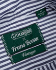 Gitman Vintage x Frans Boone Japanese woven bengal stripe navy