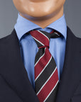 Drakes super repp Regimental tie Eton Vikings