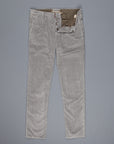 Incotex Model 1ST601 Velvet Corduroy Grigio Chiaro