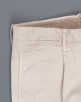 Incotex Slacks model 1st694 pleated stretch chino Beige Chiaro