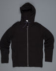 James Perse  Vintage Heathered cotton hoodie black