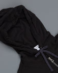 James Perse Vintage cotton hoodie black