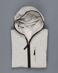 James Perse French Terry Full zip hoody Heather Grey Black
