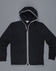 James Perse French Terry Full zip hoody Black Grey