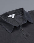 James Perse Revised standard polo Carbon Pigment
