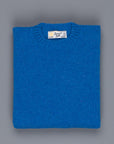 Laurence J. Smith Super soft Seamless Crew Neck Pullover New Bright Blue