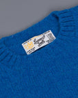 Laurence J. Smith Super soft Seamless Crew Neck Pullover New Bright Blue
