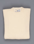 Laurence J. Smith Super soft Seamless Crew Neck Pullover Cream