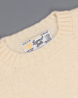 Laurence J. Smith Super soft Seamless Crew Neck Pullover Cream