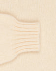 Laurence J. Smith Super soft Seamless Crew Neck Pullover Cream