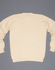 Laurence J. Smith Super soft Seamless Crew Neck Pullover Cream