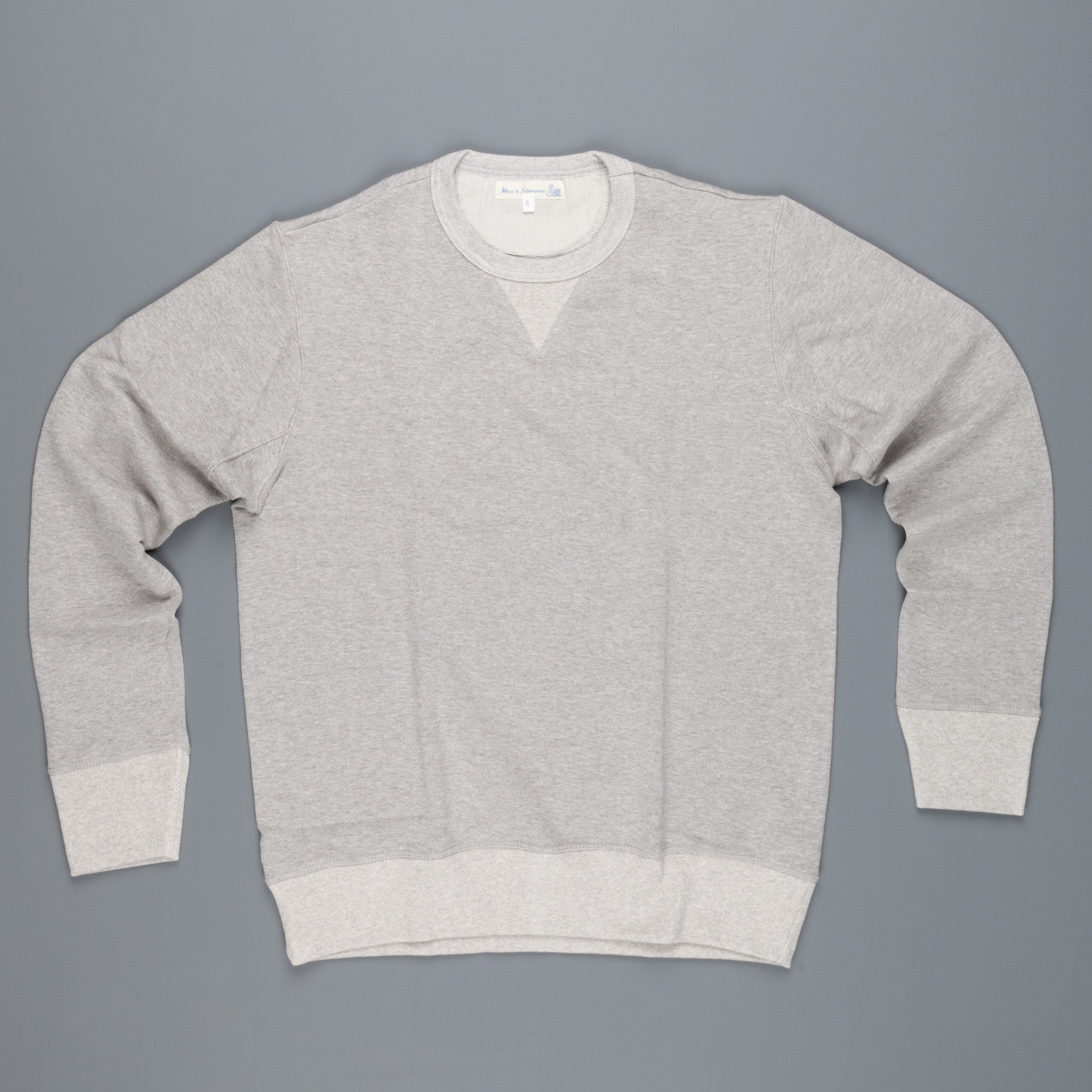 Merz B Schwaenen 3w48 Wool/Cotton Grey Melange sweat