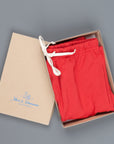 Merz B Schwanen 356 3 thread fleece sweatpants short 31 Red