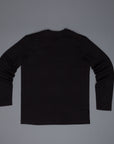 Merz b. Schwanen 212OS Crew Neck Oversized Shirt 1/1 slv. 2 Thread - Deep Black