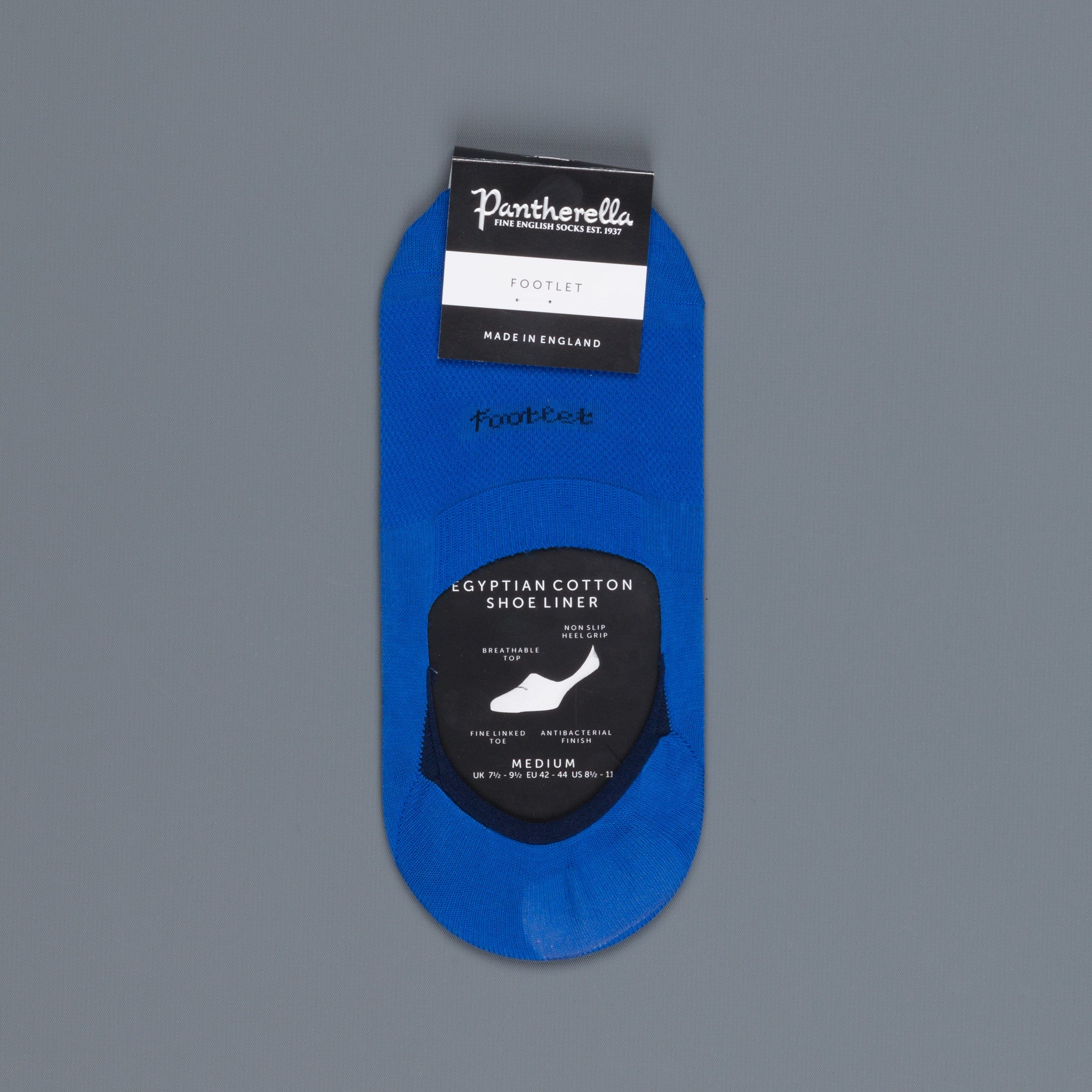 Pantherella Footlet Socks Bright Blue