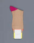 Richard James Trinidad socks in Light Khaki