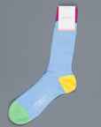 Richard James Trinidad socks in Sea Blue