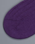 Frans Boone x Pantherella Packington Merino wool socks Dark Purple