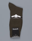 Pantherella Packington Merino wool socks Dark Olive