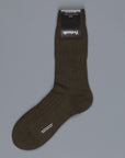 Pantherella Packington Merino wool socks Dark Olive