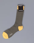 Pantherella Barrow Cotton socks Olive Khaki