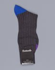 Pantherella Portobello Dark Grey socks in egyptian cotton lisle