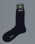 Pantherella Escorial wool ankle high socks Navy
