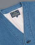 Studio D'Artisan indigo dyed waistcoat model 4413U