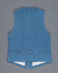 Studio D'Artisan indigo dyed waistcoat model 4413U