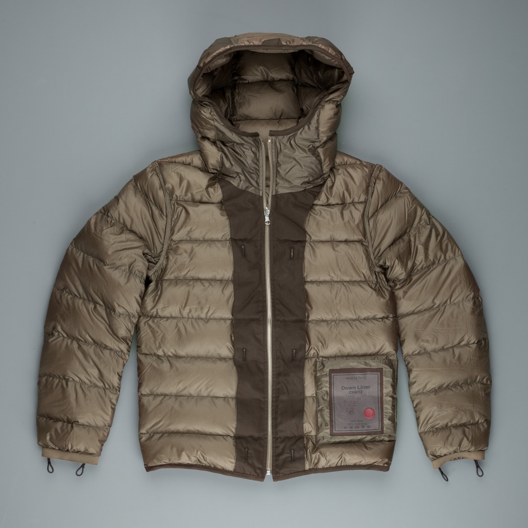 Ten C Hooded Down Liner Lucertola