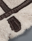 Ten C shearling hood Bianco Garza