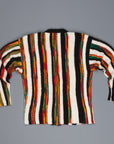 The Elder Statesman 100% Cashmere Rolo Cardigan Rasta