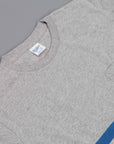 Velva Sheen Narrow wave stripe tee heather grey