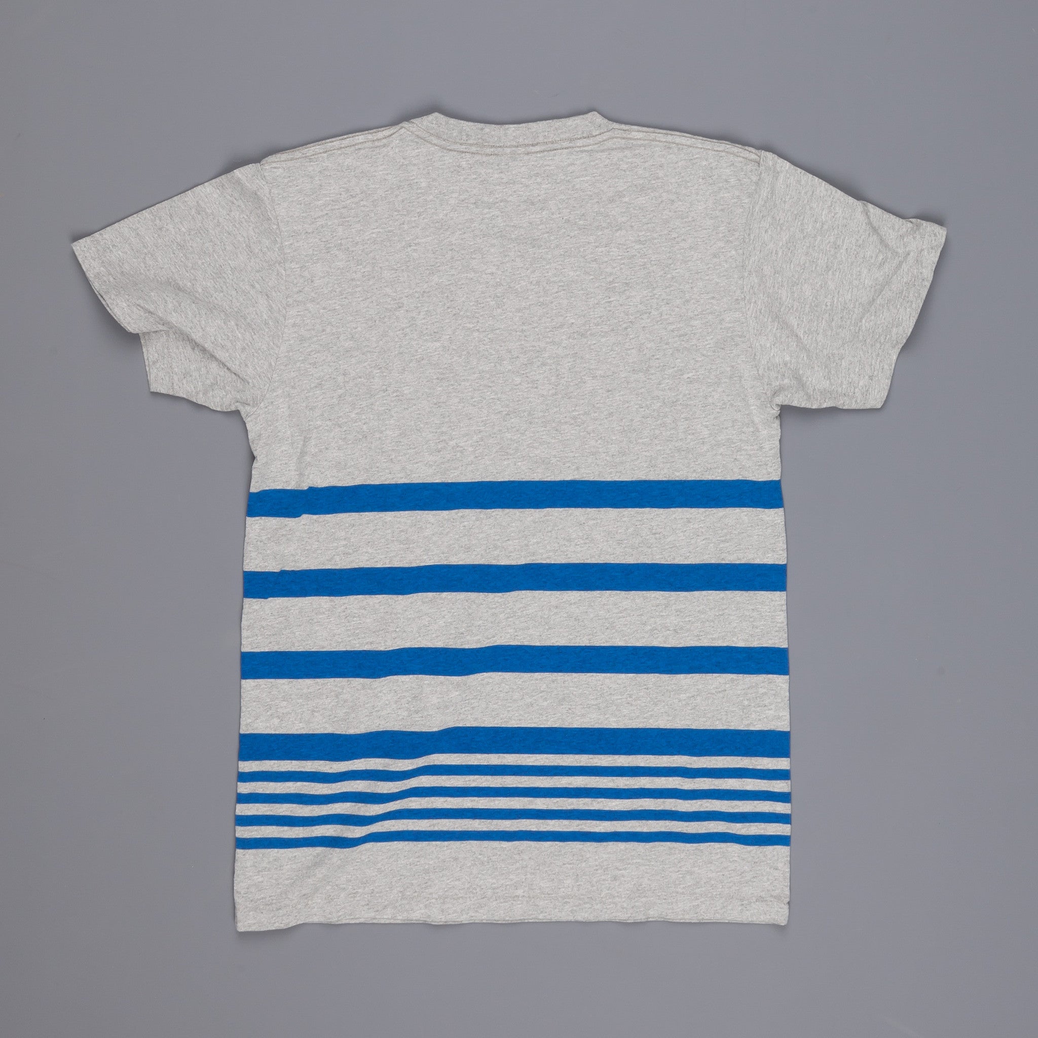 Velva Sheen Narrow wave stripe tee heather grey