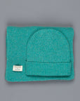 William Lockie Cashmere Ribbed Hat And Scarf Set Paisley