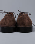 Alden medallion toe 5 eye oxford humus suede