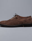 Alden medallion toe 5 eye oxford humus suede