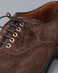 Alden medallion toe 5 eye oxford humus suede