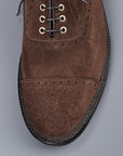 Alden medallion toe 5 eye oxford humus suede