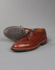 Alden Norwegian Split toe blucher on commando sole in walnut calfskin