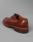 Alden Norwegian Split toe blucher on commando sole in walnut calfskin