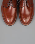 Alden Norwegian Split toe blucher on commando sole in walnut calfskin