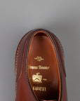 Alden Norwegian Split toe blucher on commando sole in walnut calfskin