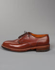 Alden Norwegian Split toe blucher on commando sole in walnut calfskin