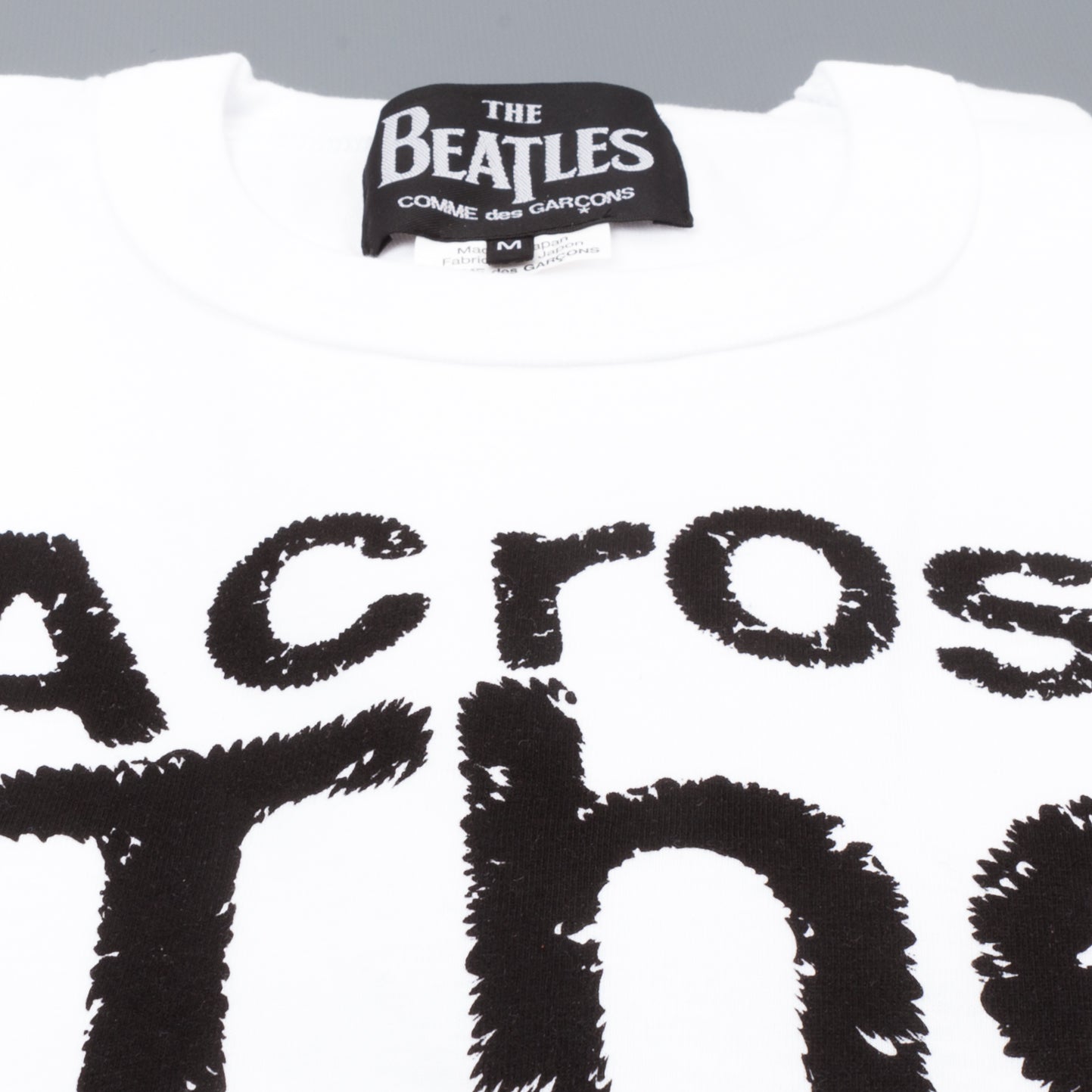 The Beatles x Comme des Garçons T shirt across the universe white