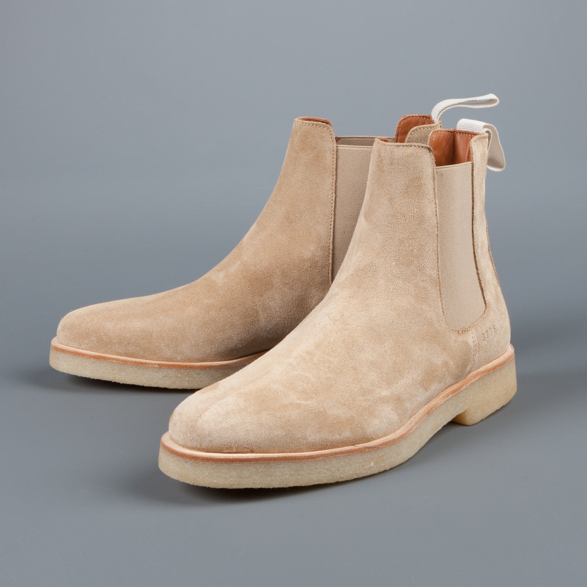 Intensiv Derbeville test nul Common Projects Woman by Common Projects Chelsea boot in tan suede – Frans  Boone Store