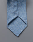 Drakes Cashmere tie, untipped light blue melange